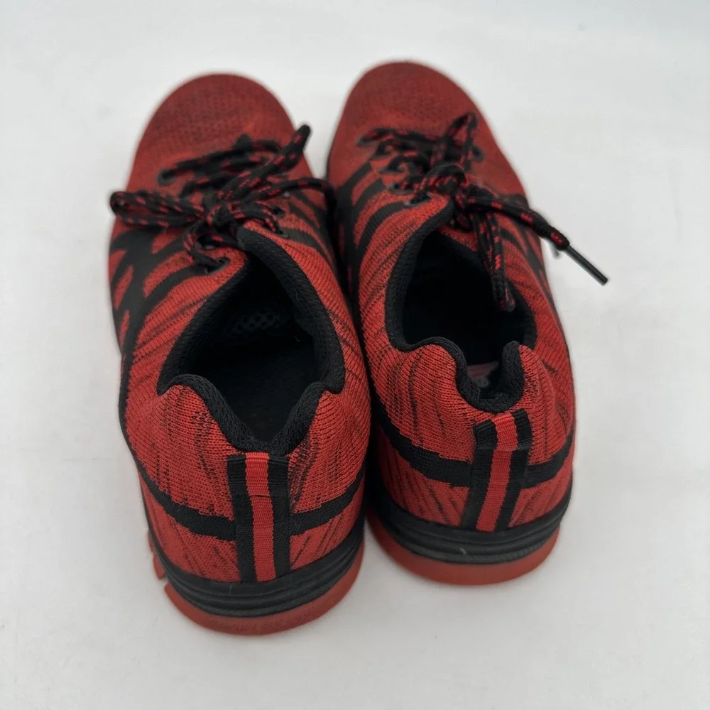 RED‎ WING Safety Steel Toe Black/Red Work Shoes Size 37/ US 6.5-7 EUC